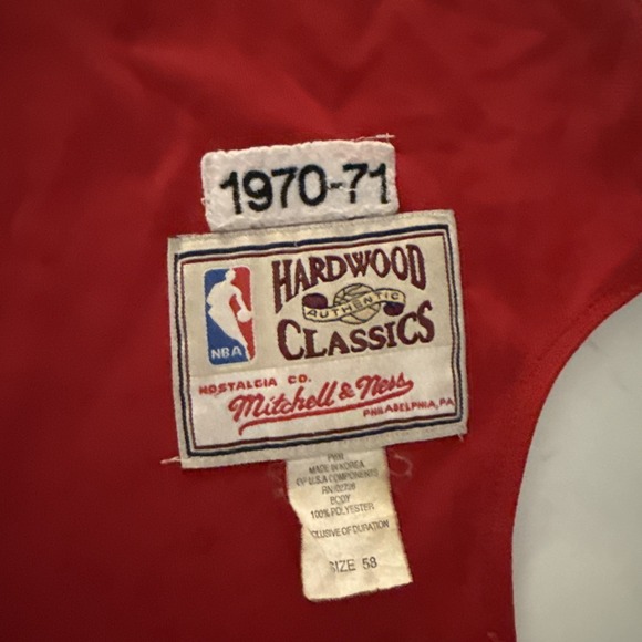 Mitchell & Ness 1970 Hardwood Classics Philadelphia Cunningham 32 Jersey Size 3X - Picture 4 of 7